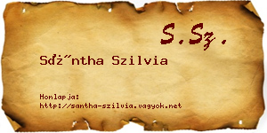 Sántha Szilvia névjegykártya